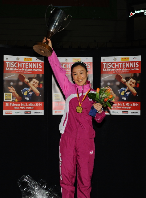 German Champion Table Tennis 2014 Shan Xiaona