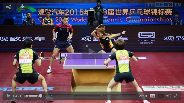 WTTC 2015: Mixed Doubles Final – Yoshimura Maharu (JPN) / Ishikawa Kasumi (JPN) vs. Xu Xin (CHN) / Yang Haeun (KOR) [HD Video]