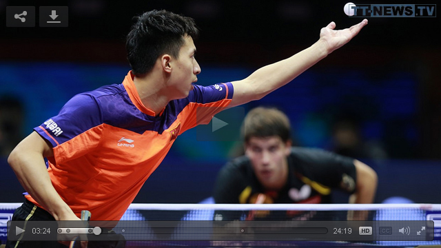 WTTC 2015: Fang Bo vs. Patrick Franziska - Men's Singles Quarter Finals