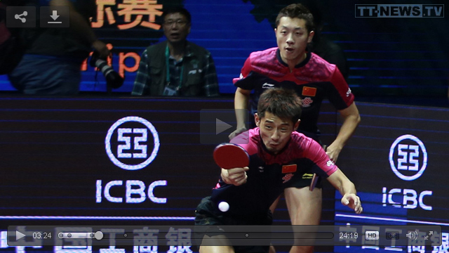 WTTC 2015: Zhang Jike / Xu Xin vs. Zhou Yu / Fan Zhendong - Men's Double Final