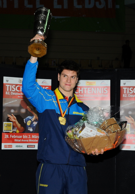 German Champion Table Tennis 2014 Dimitrij Ovtcharov