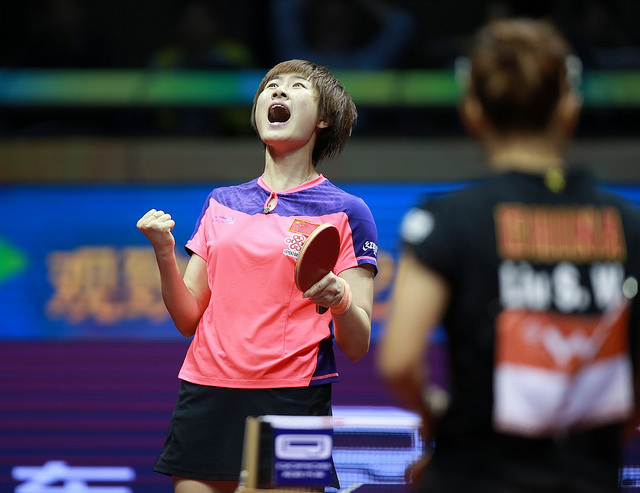 WTTC 2015: Women's Singles World Champion Ding Ning - by courtesy of ITTF