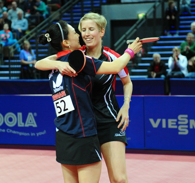 Shan Xiaona und Kristin Silbereisen