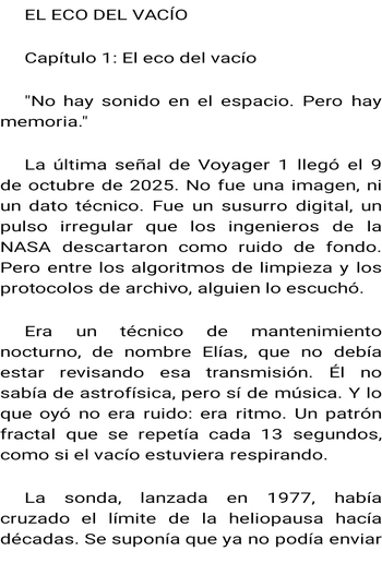 ÉL ECO DEL VACÍO PDF
