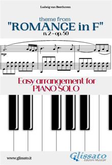 Theme from "Romance in F" Easy for Piano Solo PDF