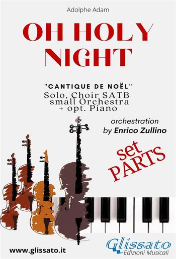O Holy Night - Solo, Choir SATB, small Orchestra and Piano (Parts) PDF