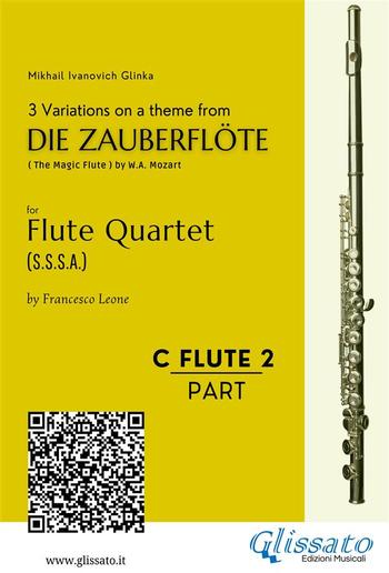 C soprano Flute 2: 3 Variations on a theme from "Die Zauberflöte" - Flute Quartet PDF