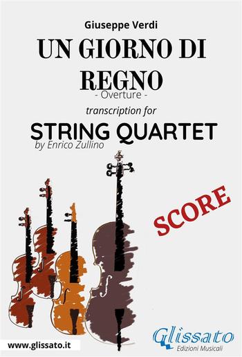 Un giorno di regno (overture) String Quartet - Score PDF