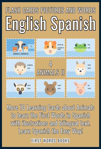 4 - Animals II - Flash Cards Pictures and Words English Spanish PDF