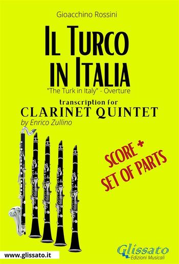 Il Turco in Italia (overture) Clarinet Quintet - Score & Parts PDF