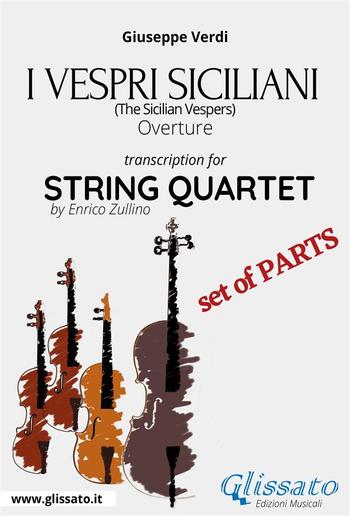 I Vespri Siciliani (overture) String quartet set of parts PDF