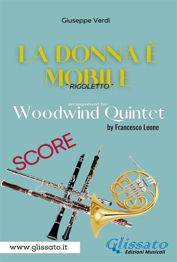 "La donna è mobile" Woodwind quintet (score) PDF