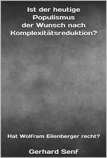 Ist der heutige Populismus der Wunsch nach Komplexitätsreduktion? PDF