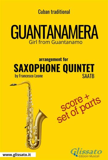 Guantanamera - Saxophone Quintet score & parts PDF