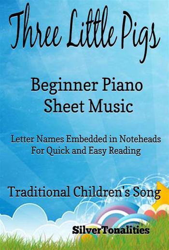 Three Little Pigs Beginner Piano Sheet Music PDF