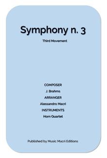 Symphony N. 3 Third Movement by J. Brahms PDF