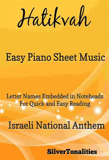 Hatikvah Easy Piano Sheet Music PDF