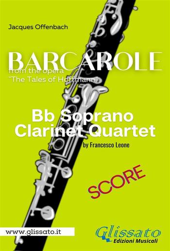 Barcarole - Soprano Clarinet Quartet (score) PDF