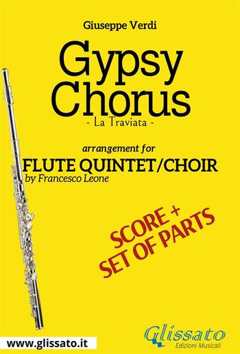 Gypsy Chorus - Flute quintet/choir score & parts PDF