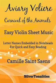 Aviary Voliere Carnival of the Animals Easy Violin Sheet Music PDF