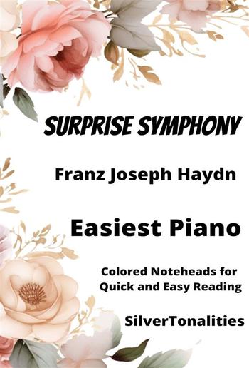 Surprise Symphony Easiest Piano Sheet Music with Colored Notation PDF