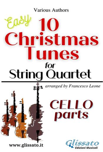 Cello part of "10 Christmas Tunes" for String Quartet PDF