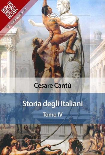 Storia degli italiani. Tomo IV PDF