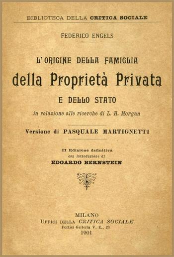 L'origine della Famiglia della Proprietà privata e dello Stato / in relazione alle ricerche di L. H. Morgan PDF