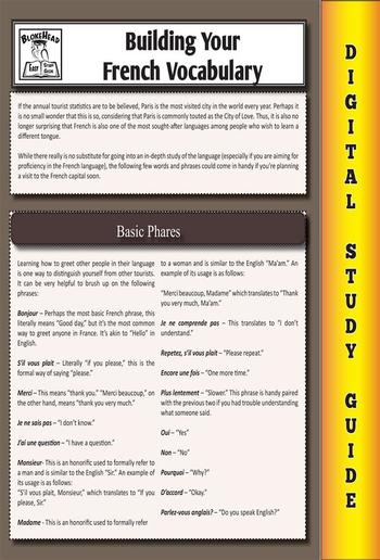 French Vocabulary (Blokehead Easy Study Guide) PDF