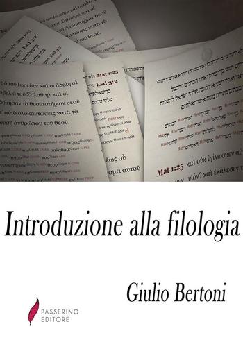 Introduzione alla filologia PDF