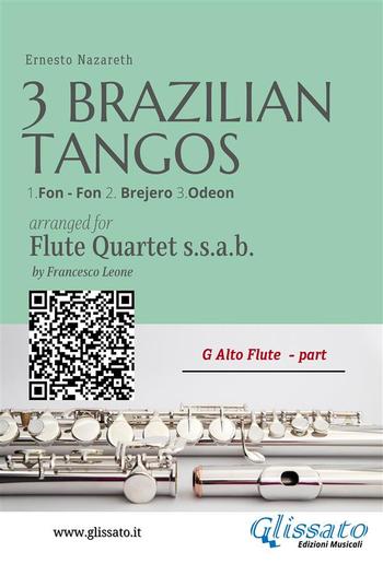G Alto Flute: Three Brazilian Tangos for Flute Quartet (ssab) PDF