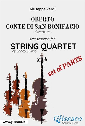 Oberto,Conte di San Bonifacio (overture) String Quartet - Set of parts PDF