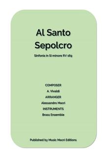 AL SANTO SEPOLCRO Sinfonia in Si minore RV 169 PDF