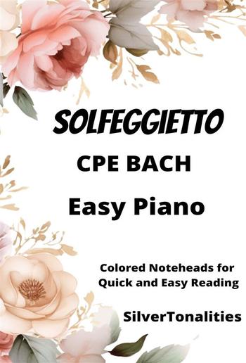 Solfeggietto Easy Piano Sheet Music with Colored Notation PDF