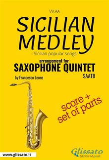 Sicilian Medley - Saxophone Quintet score & parts PDF