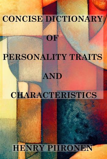 Concise Dictionary of Personality Traits and Characteristics PDF