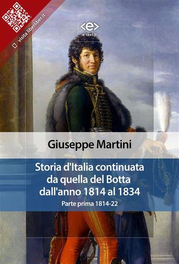 Storia d'Italia continuata da quella del Botta dall'anno 1814 al 1834 PDF