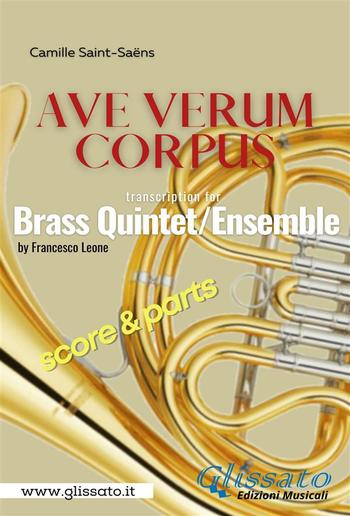 Ave Verum (Saint-Saëns) Brass Quintet/Ensemble score & parts PDF