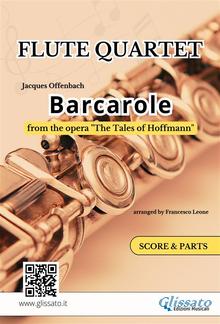 Flute Quartet "Barcarole" by Offenbach - score & parts PDF