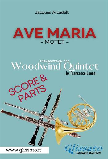 Ave Maria (Arcadelt) - Woodwind Quintet - Score & Parts PDF