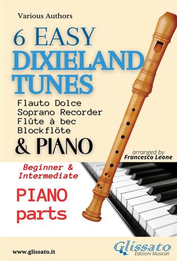 6 Easy Dixieland Tunes - Soprano recorder & Piano (Piano parts) PDF