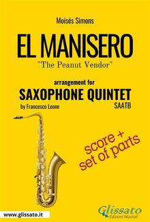 El Manisero - Saxophone Quintet score & parts PDF