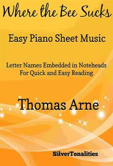 Where the Bee Sucks Easy Piano Sheet Music PDF