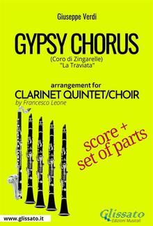 Gypsy Chorus - Clarinet quintet/choir score & parts PDF
