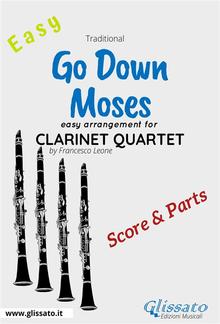 Go Down Moses - Easy Clarinet Quartet (score & parts) PDF