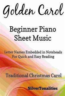 Golden Carol Beginner Piano Sheet Music PDF