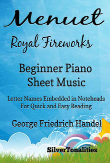 Menuet Royal Fireworks Beginner Piano Sheet Music PDF