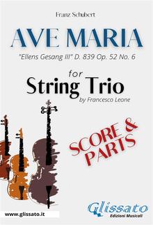 Ave Maria (Schubert) - String Trio (score & parts) PDF