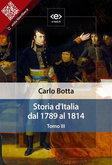 Storia d'Italia dal 1789 al 1814. Tomo III PDF