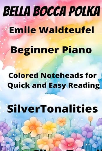 Bella Bocca Polka Beginner Piano Sheet Music with Colored Notation PDF